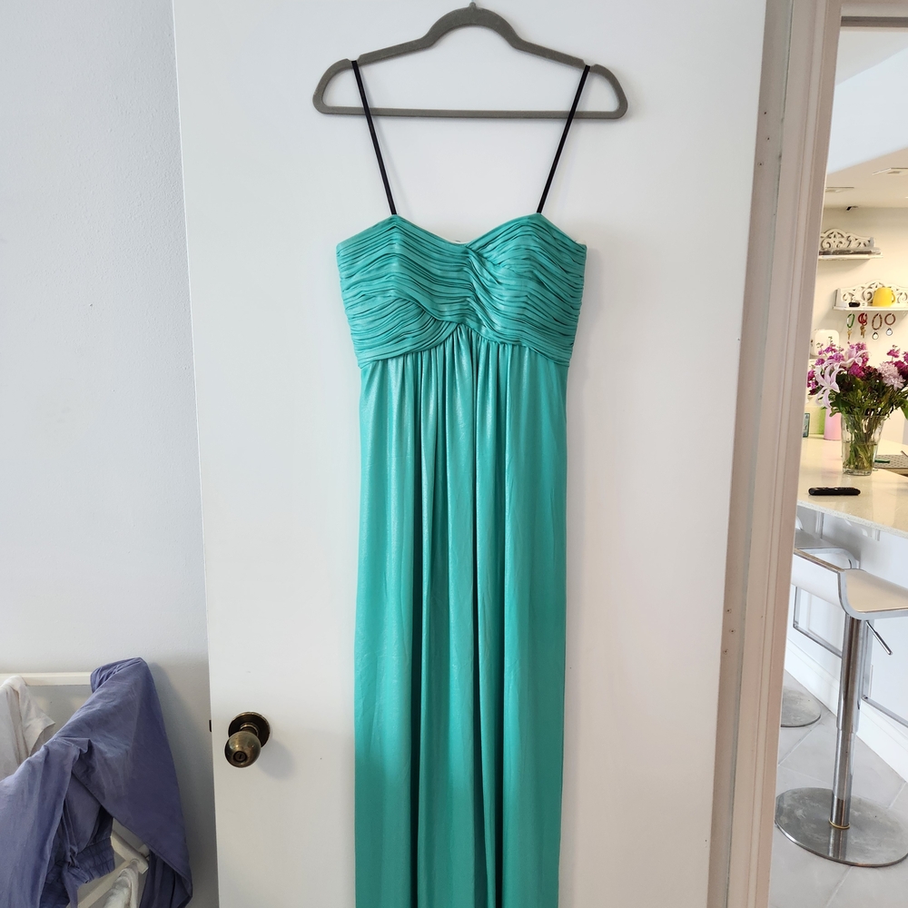 Laundry By Shelli Segal Teal Maxi Dress